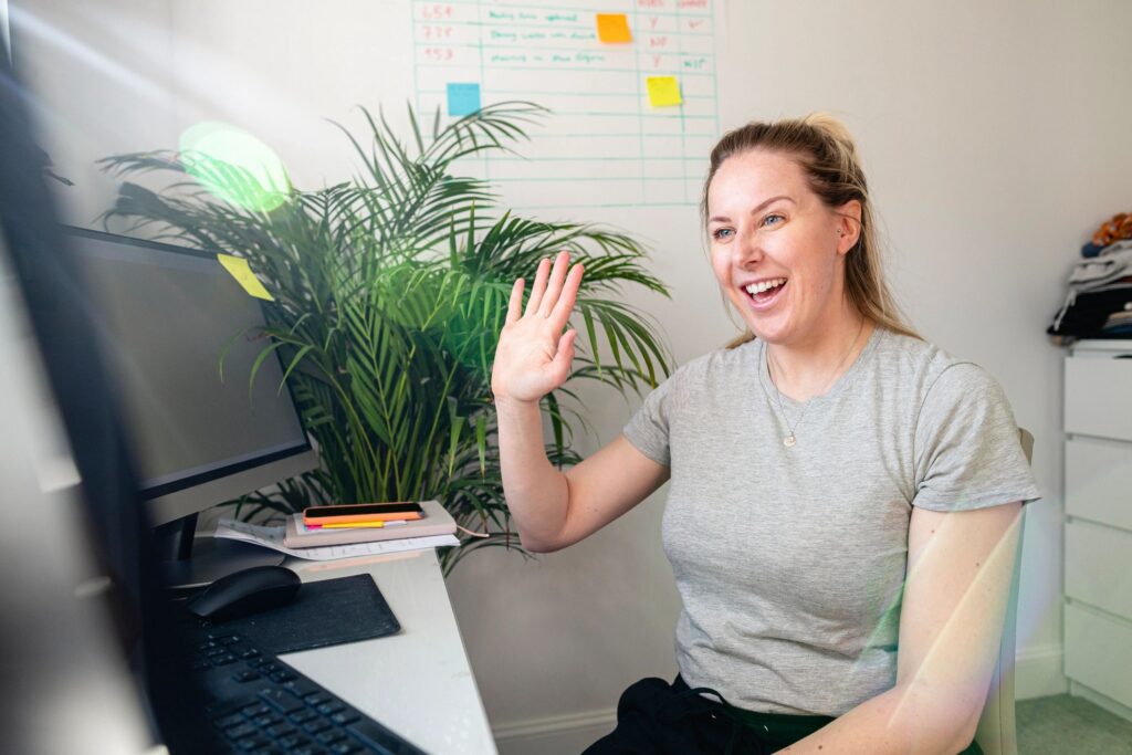 Video Calling Coworkers